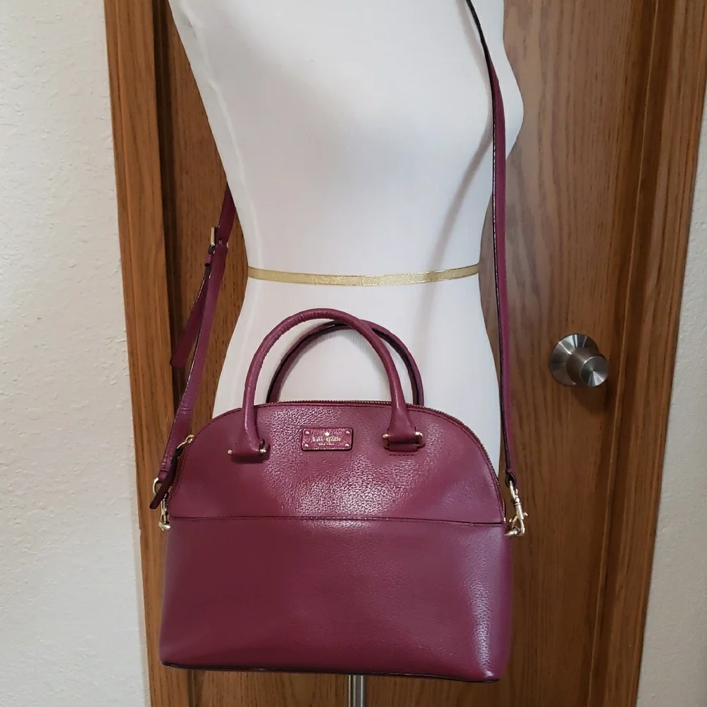 Kate Spade NY Grove Street Carli Pebbled Leather Domed Crossbody/Satchel
